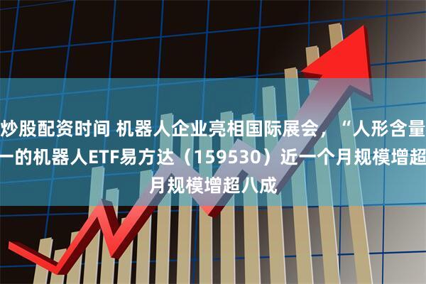 炒股配资时间 机器人企业亮相国际展会，“人形含量”第一的机器人ETF易方达（159530）近一个月规模增超八成