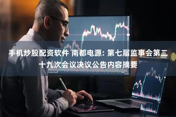 手机炒股配资软件 南都电源: 第七届监事会第二十九次会议决议公告内容摘要